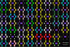 Game map for Aknadach on the Sinclair ZX Spectrum.
