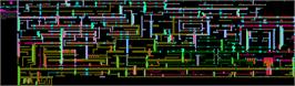 Game map for Anfractuos on the Sinclair ZX Spectrum.