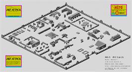 Game map for Ant Attack on the Commodore 64.
