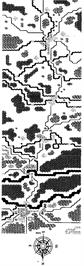 Game map for Arnhem - The 'Market Garden' Operation on the Sinclair ZX Spectrum.