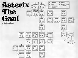 Game map for Asterix and the Magic Cauldron on the Commodore 64.