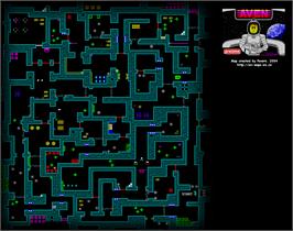 Game map for Aven on the Sinclair ZX Spectrum.