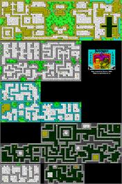 Game map for Avenger on the MSX 2.