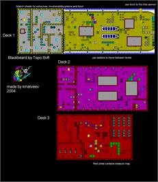 Game map for Black Beard on the Sinclair ZX Spectrum.