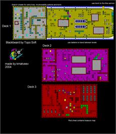 Game map for Black Beard on the MSX.