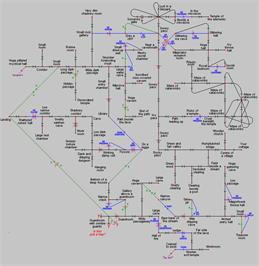 Game map for Blizzard Pass on the Commodore 64.
