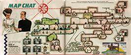 Game map for Bride Of Frankenstein on the Sinclair ZX Spectrum.
