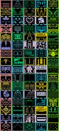 Game map for Bubble Bobble on the MSX 2.