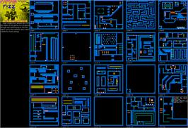 Game map for Captain Fizz on the Sinclair ZX Spectrum.