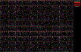 Game map for Chuckie Egg on the Tandy TRS-80.