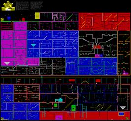 Game map for Chuckie Egg 2 on the Sinclair ZX Spectrum.