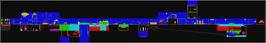 Game map for Costa Capers on the Sinclair ZX Spectrum.