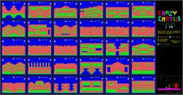 Game map for Crazy Castles on the Sinclair ZX Spectrum.