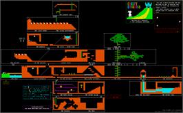 Game map for Creepy Dungeons on the Sinclair ZX Spectrum.
