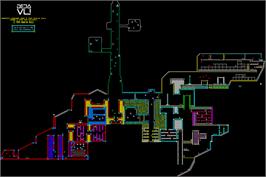 Game map for Deja Vu on the Sinclair ZX Spectrum.