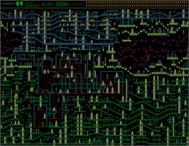 Game map for Deviants on the Commodore 64.