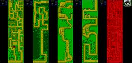 Game map for Dirt Track Racer on the Sinclair ZX Spectrum.