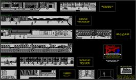 Game map for Double Dragon III: The Sacred Stones on the Sinclair ZX Spectrum.