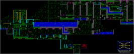 Game map for Draconus on the Sinclair ZX Spectrum.