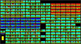Game map for Dragonia on the Sinclair ZX Spectrum.