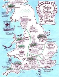 Game map for Dragontorc on the Sinclair ZX Spectrum.