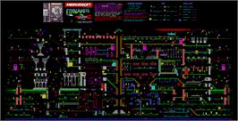 Game map for Dynamite Dan on the Commodore 64.