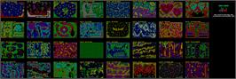 Game map for Earth Shaker on the Sinclair ZX Spectrum.