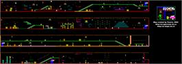 Game map for Egghead To The Rescue on the Sinclair ZX Spectrum.