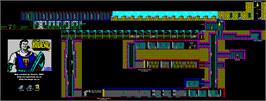 Game map for El Capitán Trueno on the Sinclair ZX Spectrum.