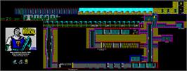 Game map for El Capitán Trueno on the Amstrad CPC.