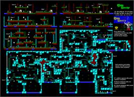 Game map for Elven Warrior on the Commodore 64.