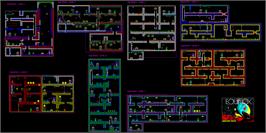 Game map for Equinox on the Amstrad CPC.