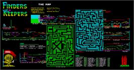 Game map for Finders Keepers on the Commodore Plus 4.