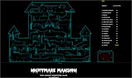 Game map for Ghost Hunters on the Sinclair ZX Spectrum.