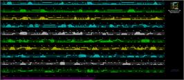 Game map for Gunrunner on the Sinclair ZX Spectrum.