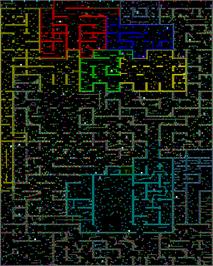 Game map for Hamte Damte on the Sinclair ZX Spectrum.