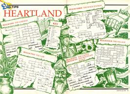 Game map for Heartland on the Atari ST.