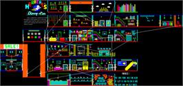 Game map for Herbert's Dummy Run on the Sinclair ZX Spectrum.