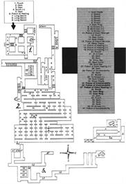 Game map for Heroes of the Lance on the Sinclair ZX Spectrum.