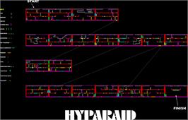 Game map for Hypa Raid on the Sinclair ZX Spectrum.