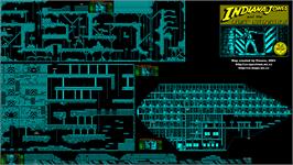 Game map for Indiana Jones 3 on the Sinclair ZX Spectrum.
