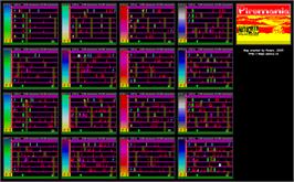 Game map for Infernal Combustion on the Sinclair ZX Spectrum.