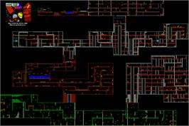 Game map for Jonny Quest on the Sinclair ZX Spectrum.