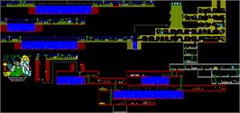 Game map for Jungle Warrior on the MSX.