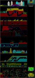 Game map for Karnov on the Microsoft DOS.