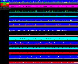 Game map for Kat Trap - Planet Of The Cat-men on the Commodore 64.