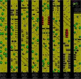 Game map for Komando 2 on the Sinclair ZX Spectrum.