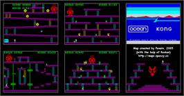 Game map for Kong on the MSX.