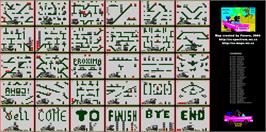 Game map for Krtek A Auticko on the Sinclair ZX Spectrum.