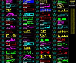 Game map for Lemmings on the MGT Sam Coupe.